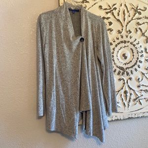Apt 9 Gray  Cross button cardigan